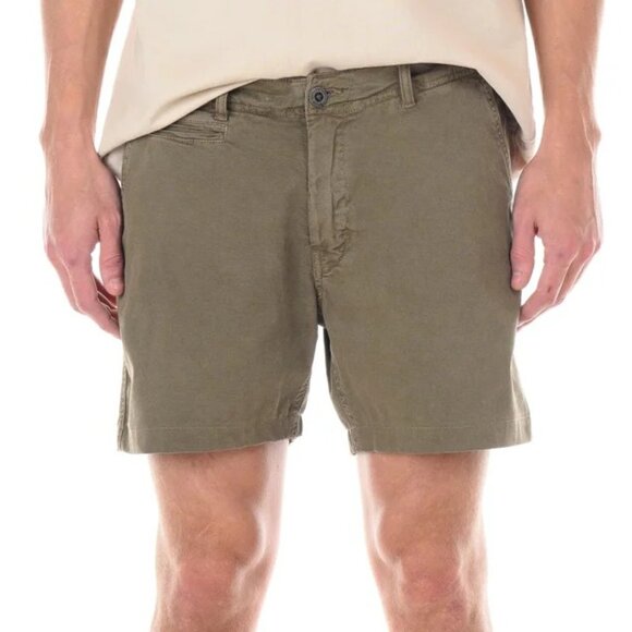 Original Paperbacks Olive 6" Chino Shorts - Picture 1 of 2